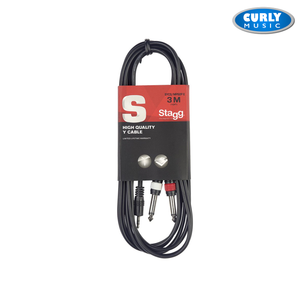 Stagg Y cable, mini jack/jack , 3 m (10') | Accessories