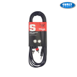 Stagg Y cable - Mini Jack / RCA (m/m) - 3 m (10') | Accessories